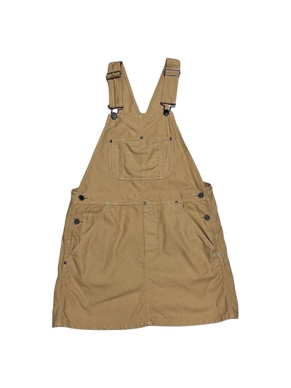 TNA Aritzia Brown Tan Overalls Cute Womens Dress Skirt Small